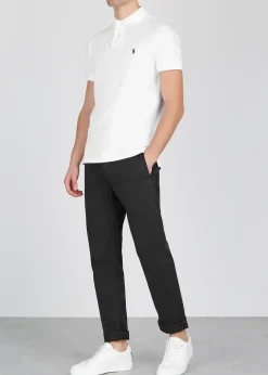 Slim piqué-cotton polo shirt