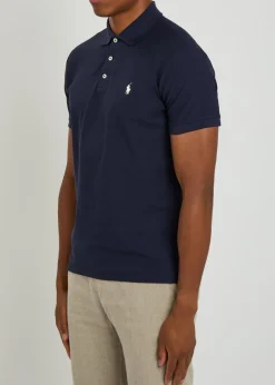 Slim piqué cotton polo shirt