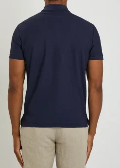 Slim piqué cotton polo shirt