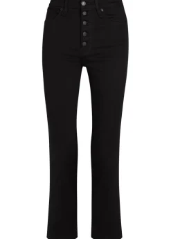 Slim straight-leg cropped jeans