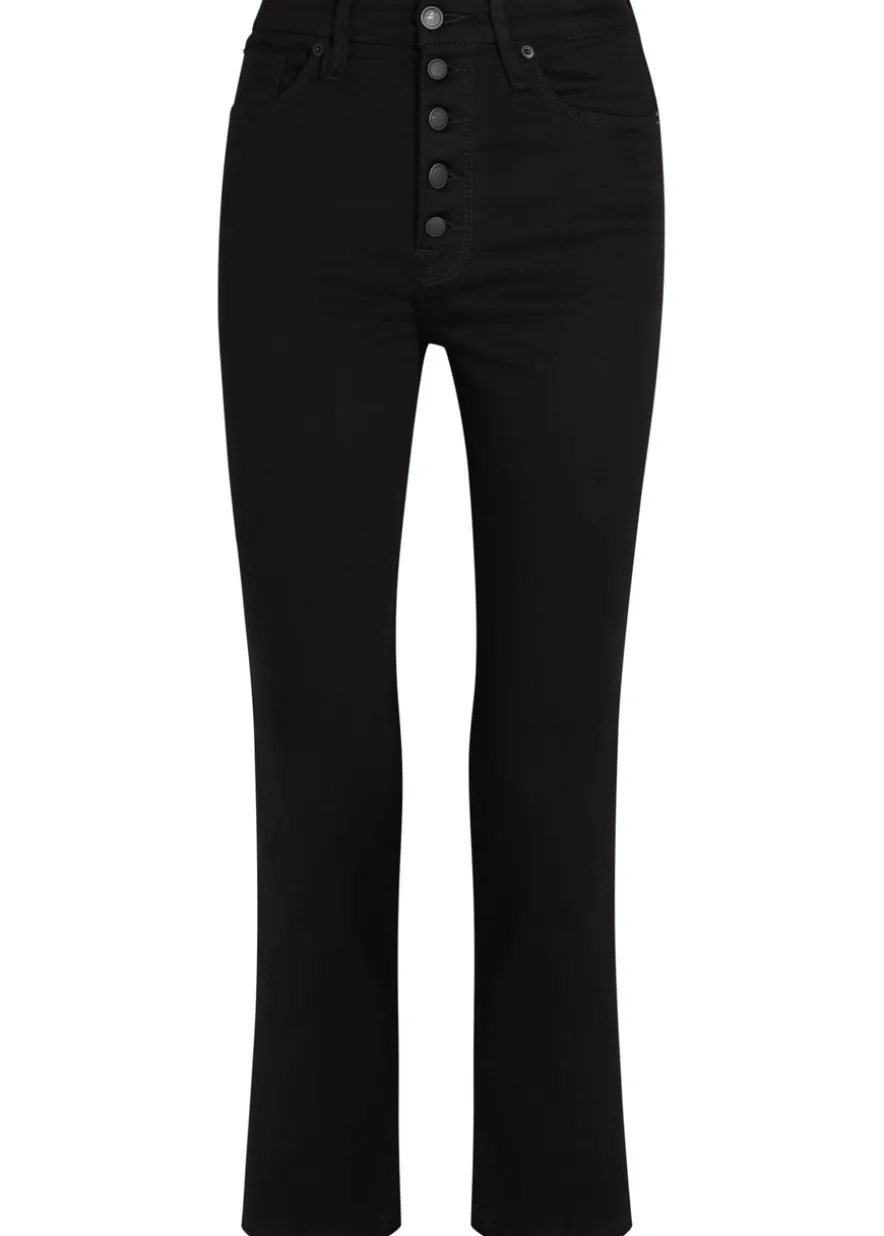 Slim straight-leg cropped jeans