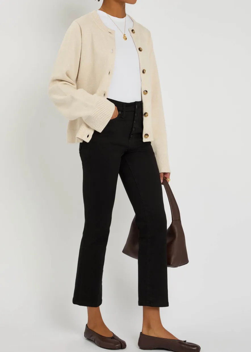 Slim straight-leg cropped jeans