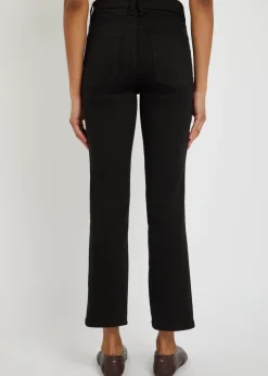 Slim straight-leg cropped jeans