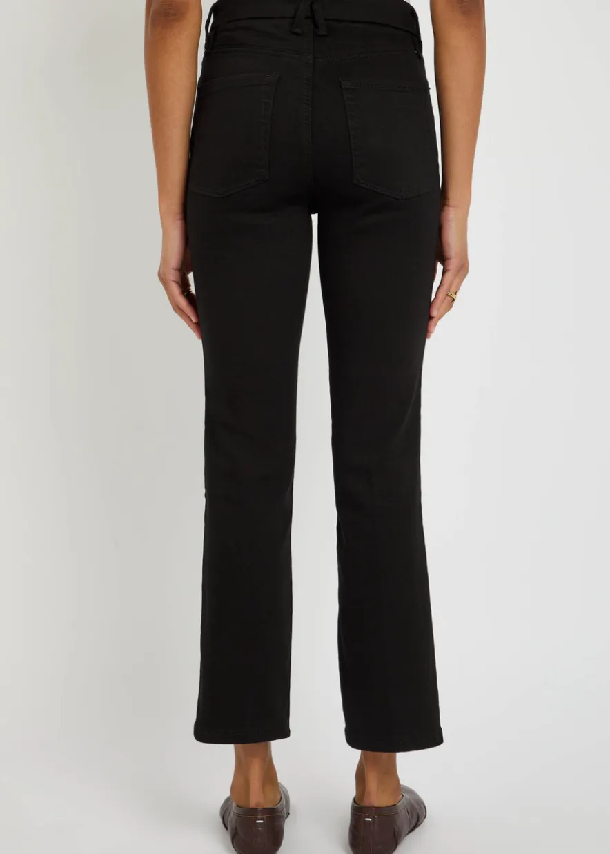 Slim straight-leg cropped jeans