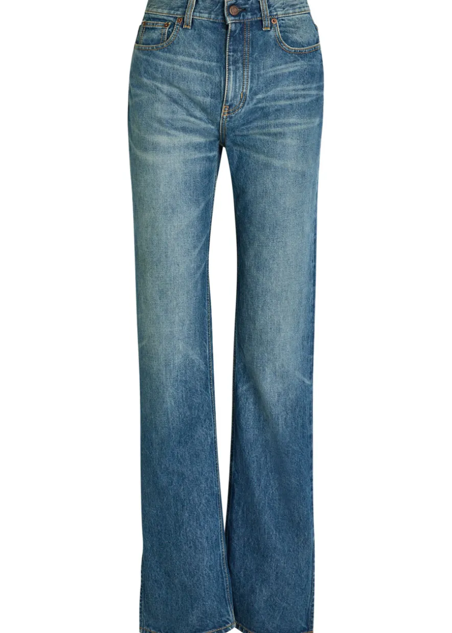 Slim straight-leg jeans