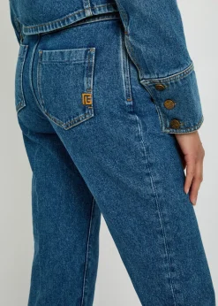Slim straight-leg jeans