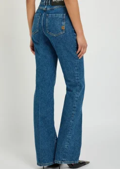 Slim straight-leg jeans