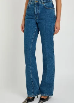 Slim straight-leg jeans