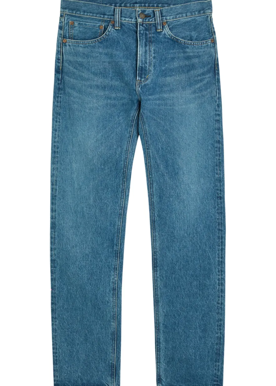 Slim straight-leg jeans