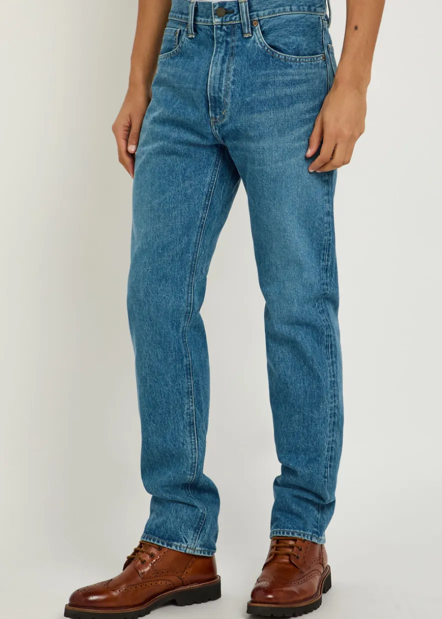 Slim straight-leg jeans