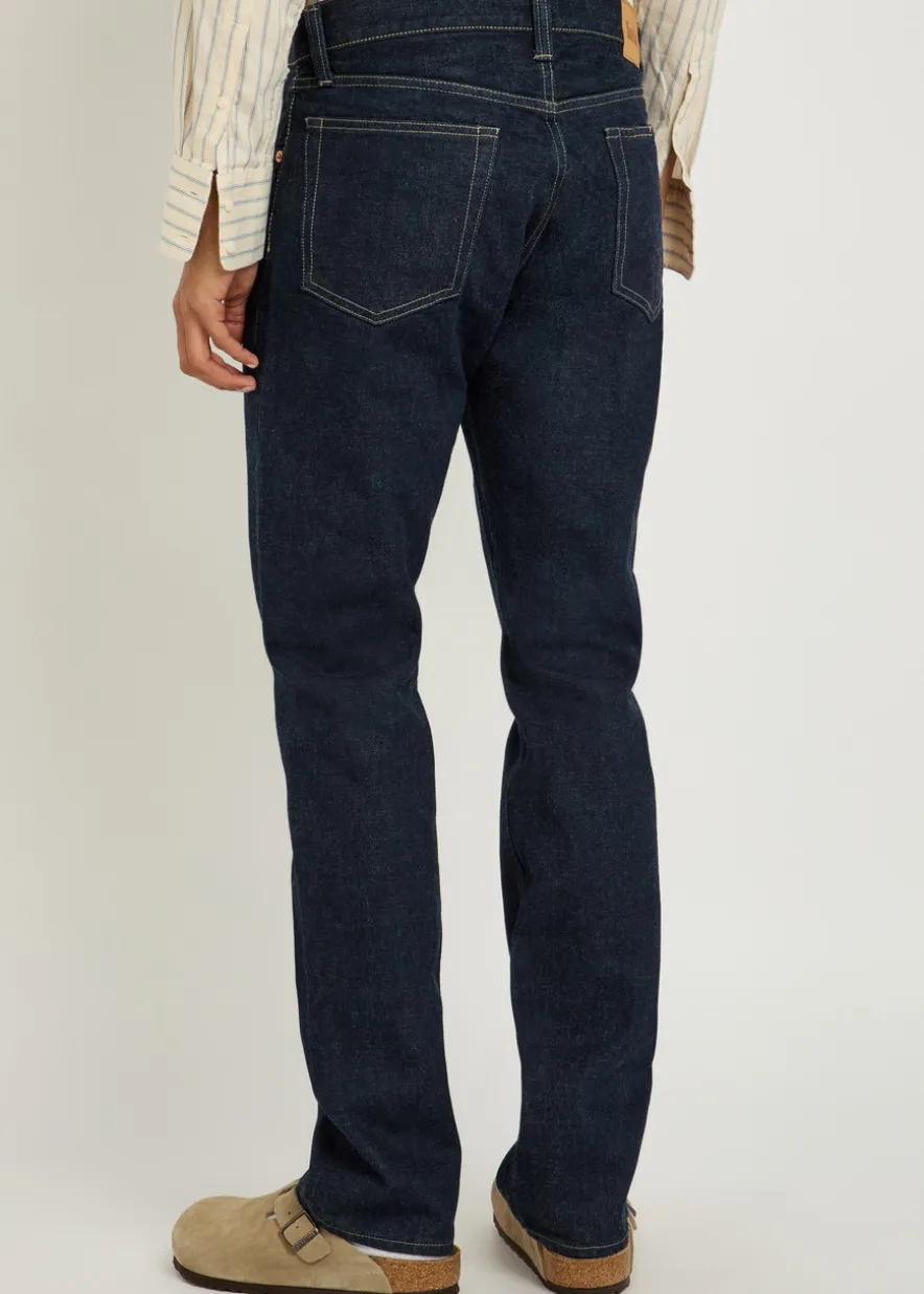 Slim straight-leg jeans