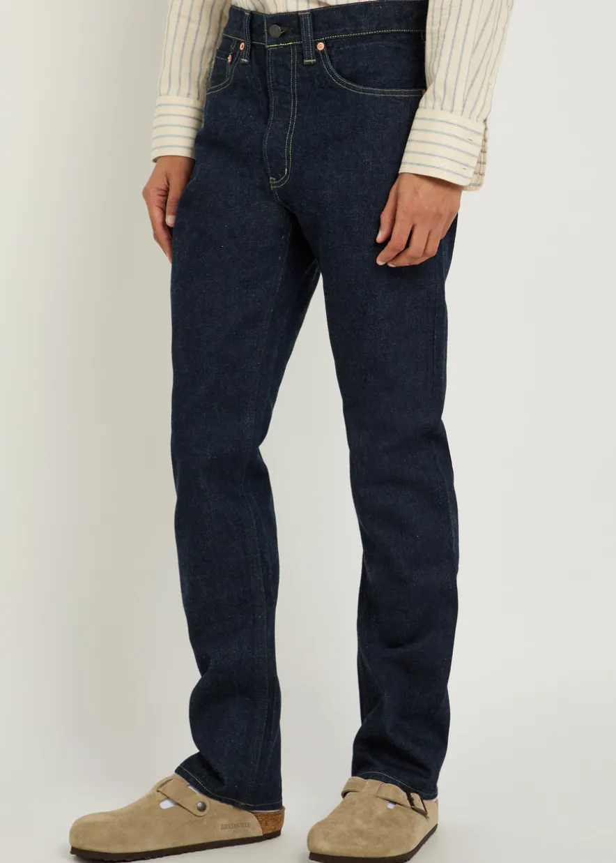 Slim straight-leg jeans