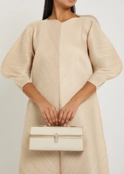 Slim Symmetry canvas and leather pochette