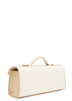 Slim Symmetry canvas and leather pochette