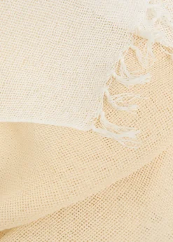 Slits cotton stole