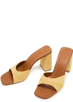 Sloane 95 raffia sandals
