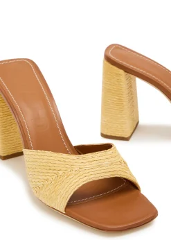 Sloane 95 raffia sandals