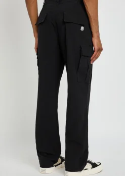 Small Arch logo-print cotton cargo trousers