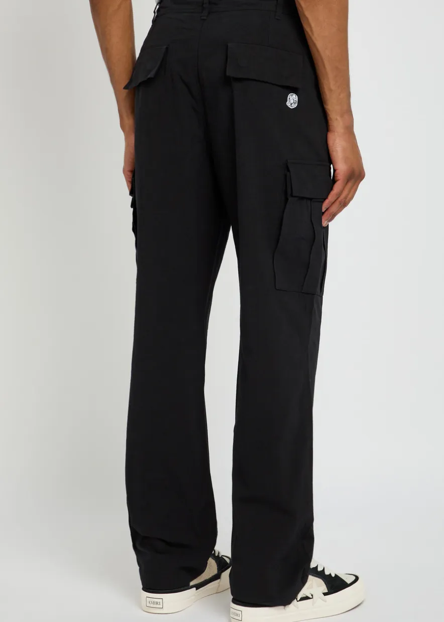 Small Arch logo-print cotton cargo trousers
