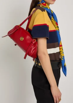Small leather shoulder bag
