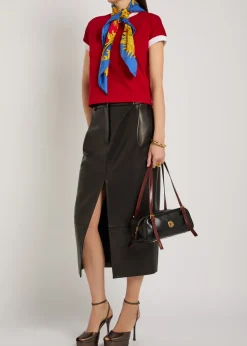 Small leather shoulder bag