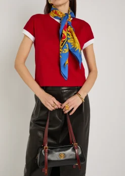 Small leather shoulder bag