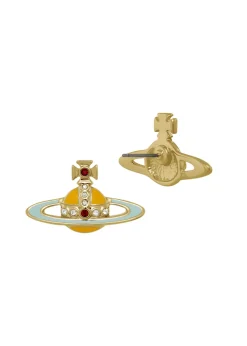 Small Neo Bas Relief orb stud earrings