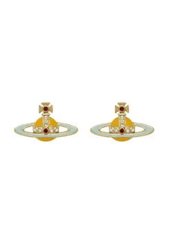 Small Neo Bas Relief orb stud earrings