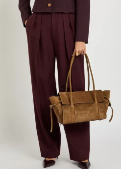 Small Soft Bayswater suede shoulder bag