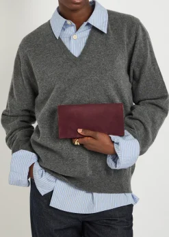 Small suede jewellery pouch
