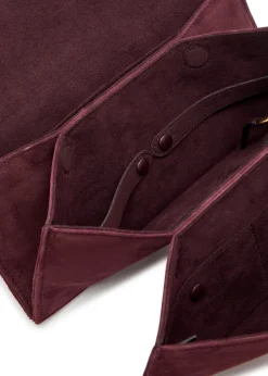 Small suede jewellery pouch