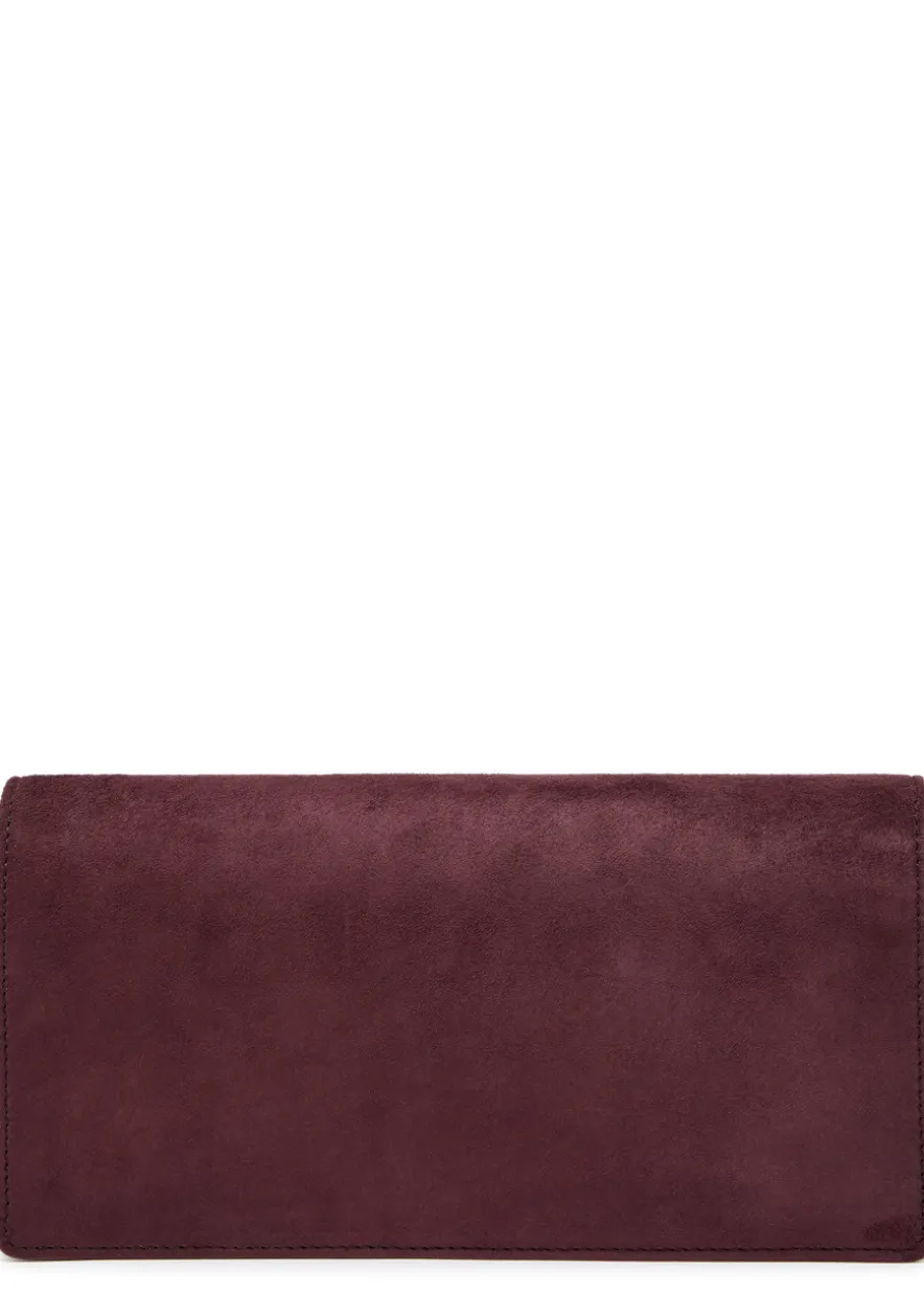 Small suede jewellery pouch