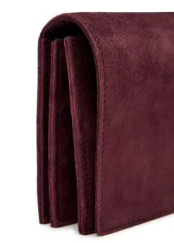 Small suede jewellery pouch