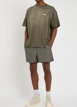 Smart logo-embroidered shell swim shorts