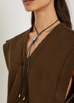 Snake Bolo Tie nappa necklace