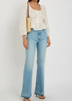 Sofia flared-leg jeans