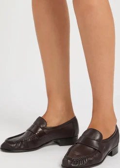 Soft leather loafers