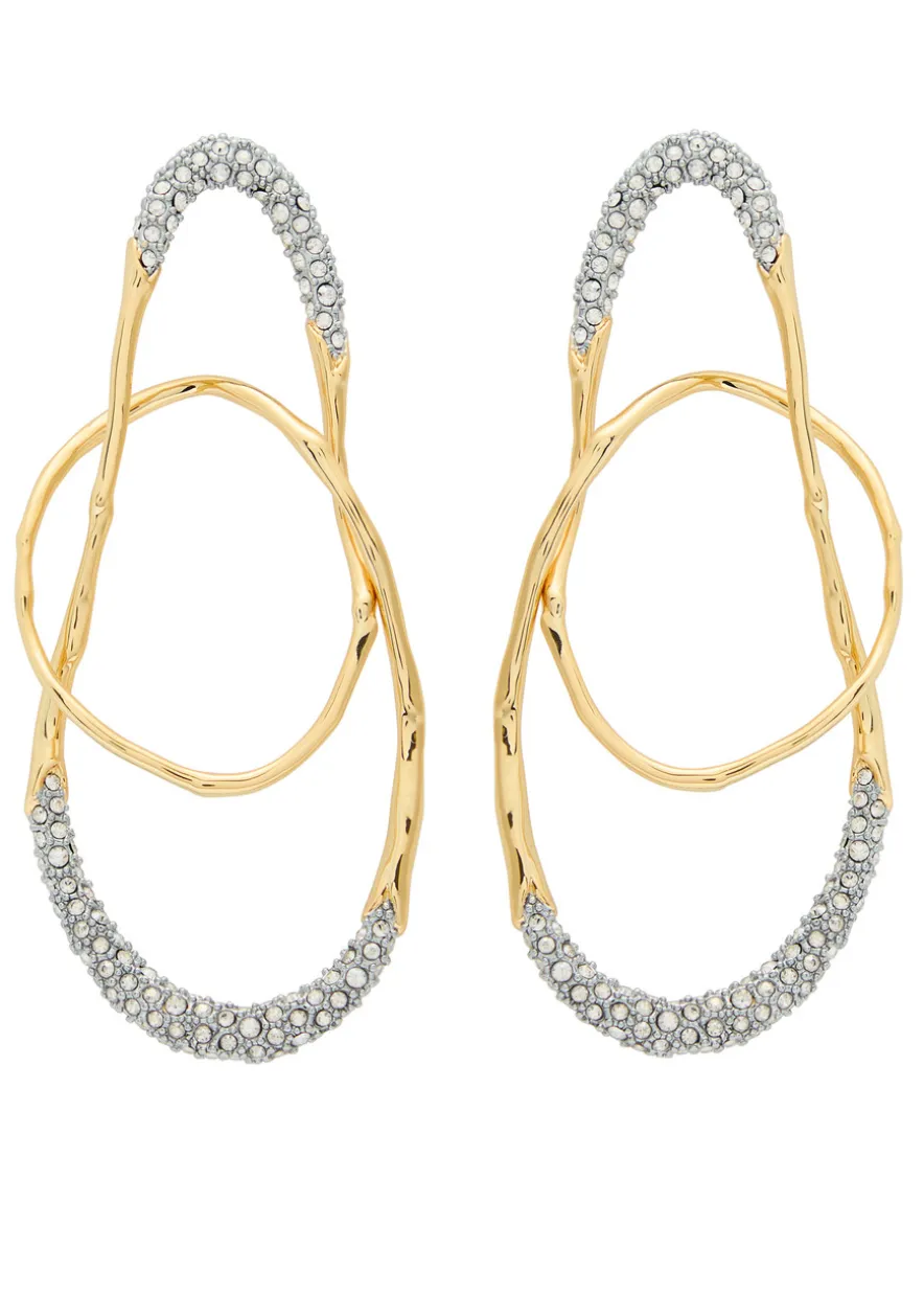 Solanales 14kt gold-plated drop earrings