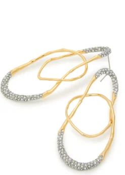 Solanales 14kt gold-plated drop earrings