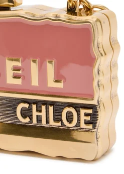 Soleil Minaudière postcard brass clutch