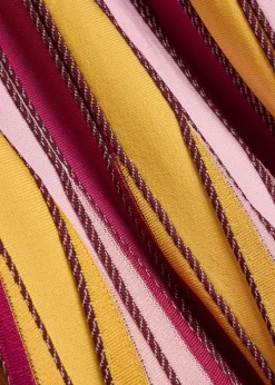 Soleil striped knit midi dress