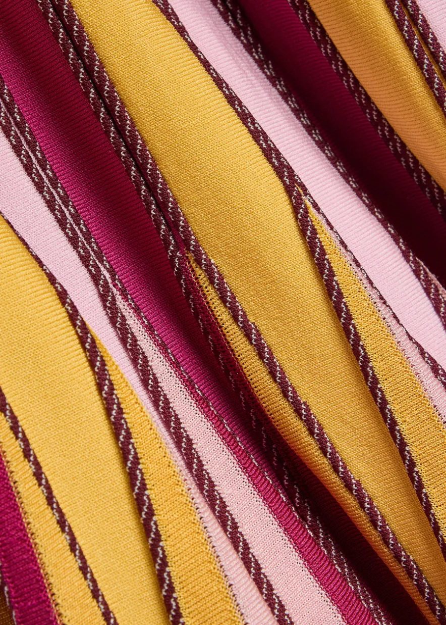 Soleil striped knit midi dress