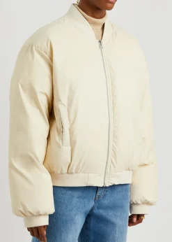 Sol faux leather bomber jacket