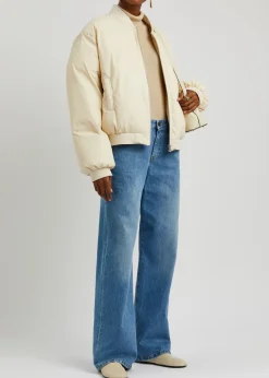 Sol faux leather bomber jacket