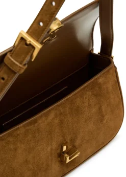 Solferino suede shoulder bag