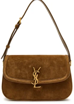 Solferino suede shoulder bag