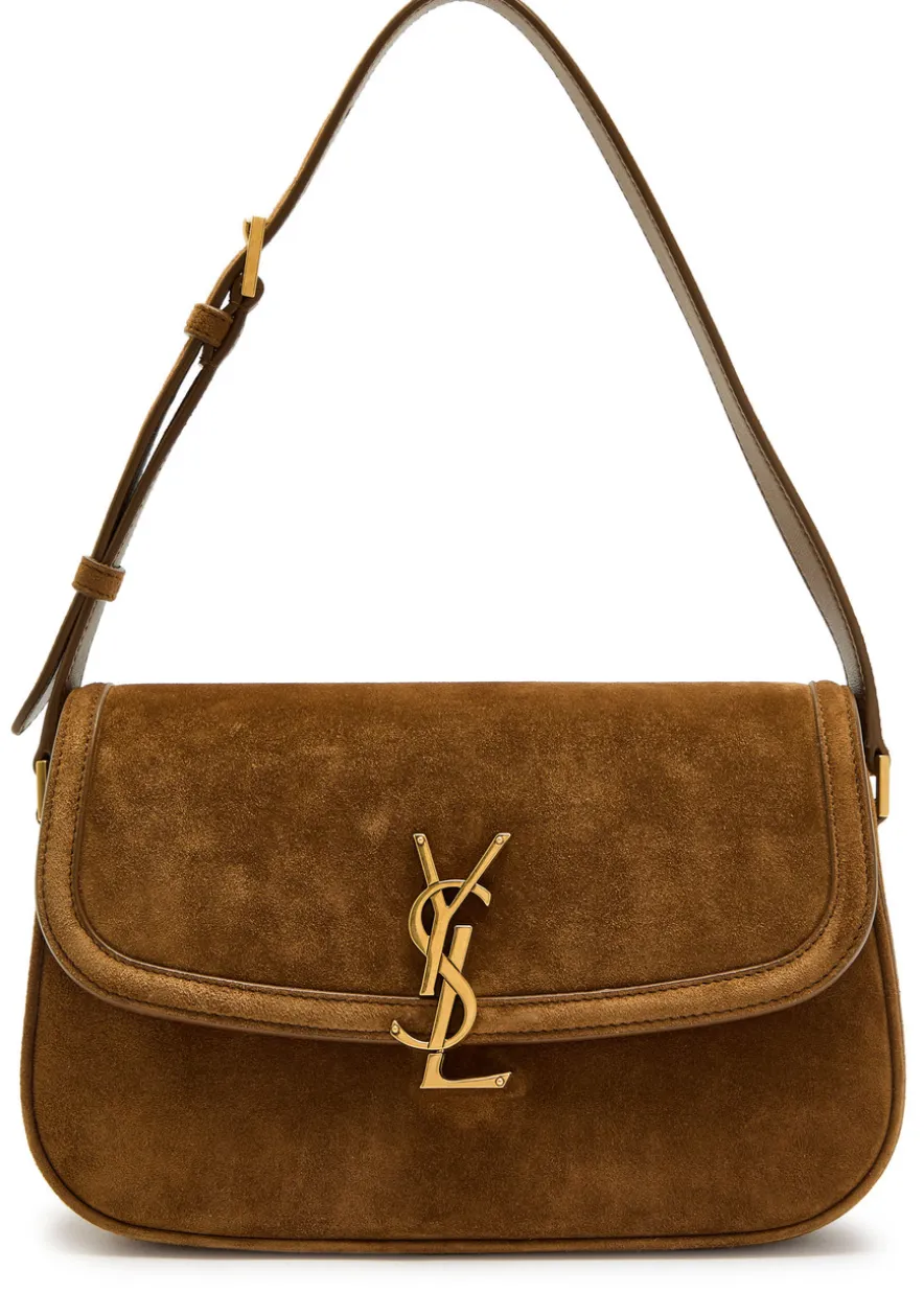 Solferino suede shoulder bag