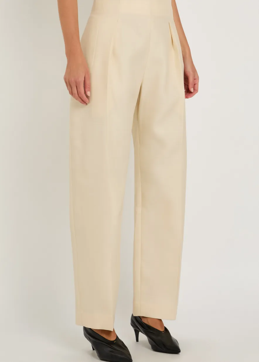 Somera wool and silk-blend trousers