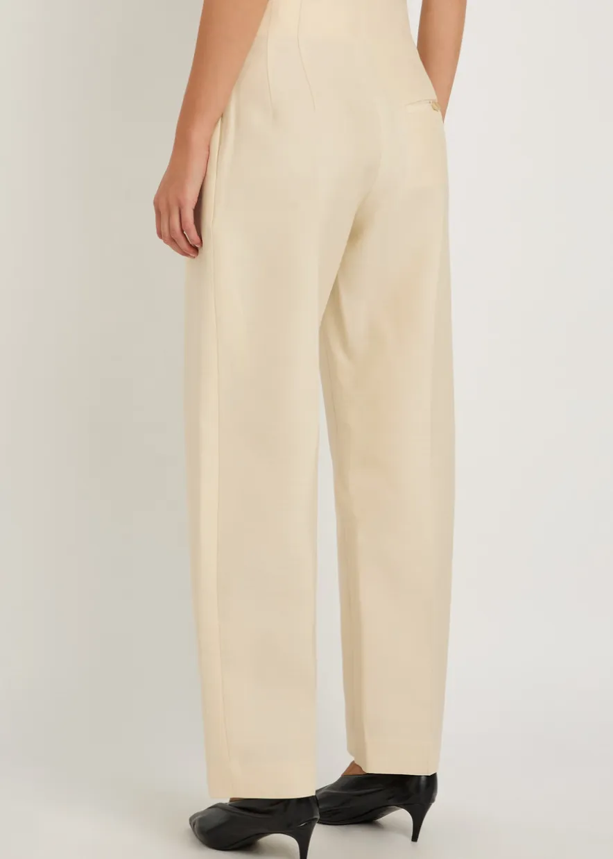 Somera wool and silk-blend trousers