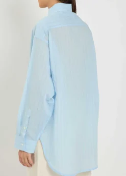 Sona striped cotton-blend shirt